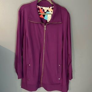 CJ Banks 3X purple jacket. NWT